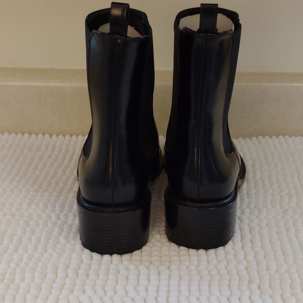Zara Metal Trim Block Heel Women's Boots - Picture 3 of 10